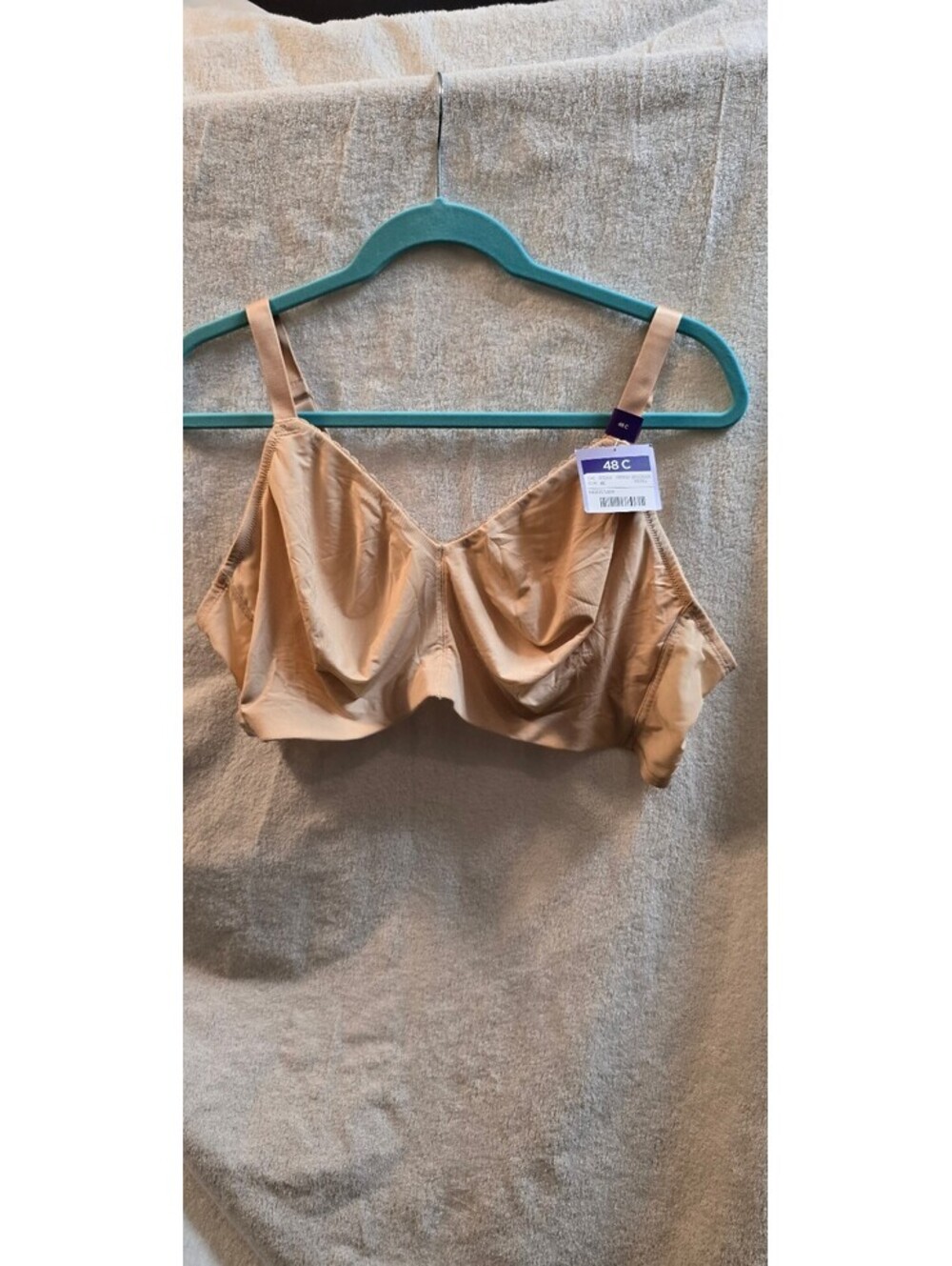 Vintage Catherines Intimates Beige Bra Size 48C